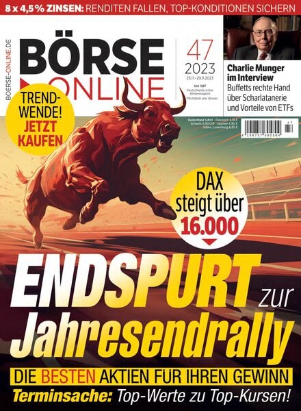 Borse Online – 23 November 2023 Cover