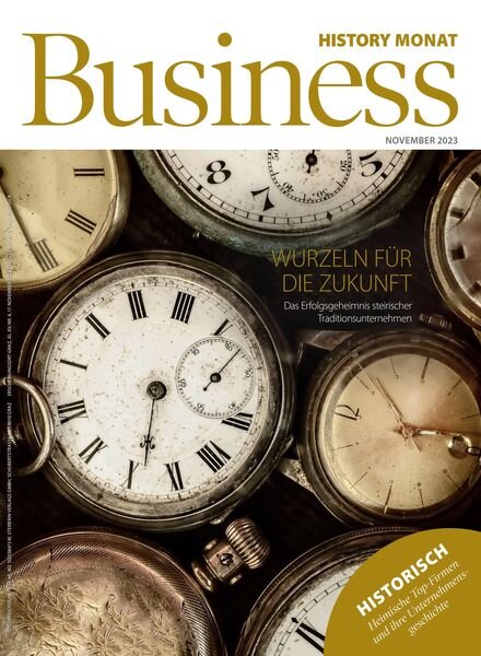 Business History Monat – November 2023 Cover