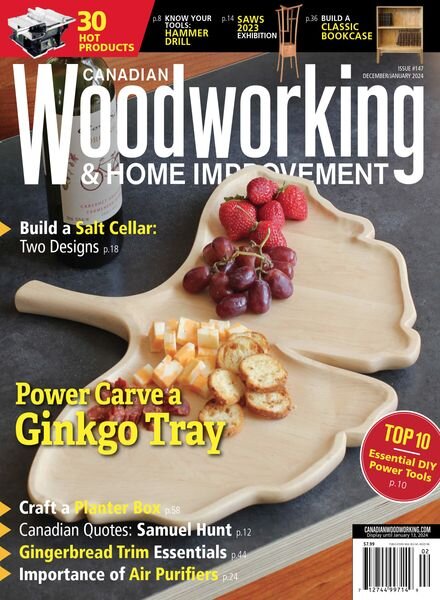 Canadian Woodworking – December-January 2024 Cover