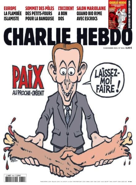 Charlie Hebdo – 15 Novembre 2023 Cover