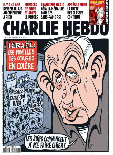 Charlie Hebdo – 1er Novembre 2023 Cover