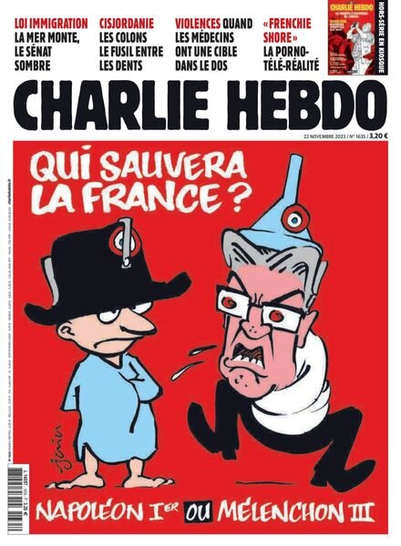 Charlie Hebdo – 22 Novembre 2023 Cover