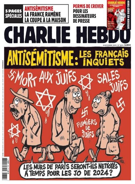 Charlie Hebdo – 8 Novembre 2023 Cover