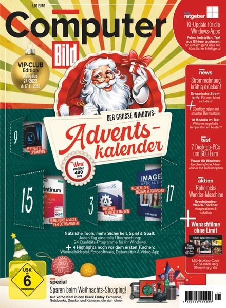 Computer Bild VIP – 17 November 2023 Cover