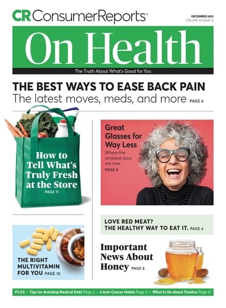 Consumer Reports on Health – December 2023 Cover