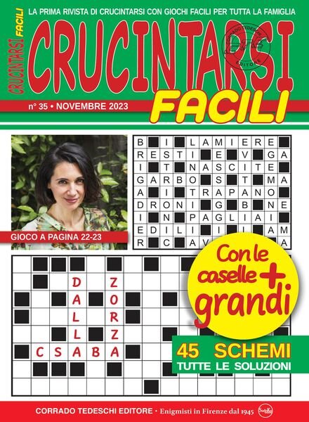 Crucintarsi Facili – Novembre 2023 Cover
