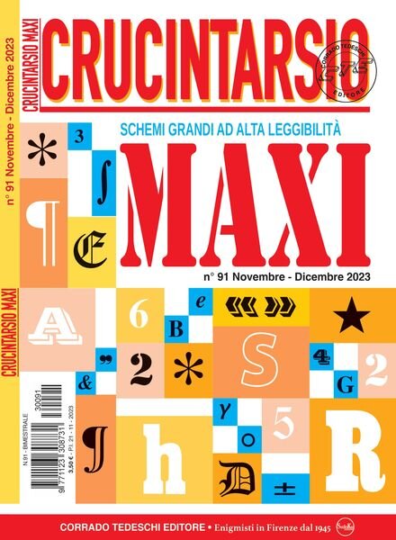 Crucintarsio – 21 Novembre 2023 Cover
