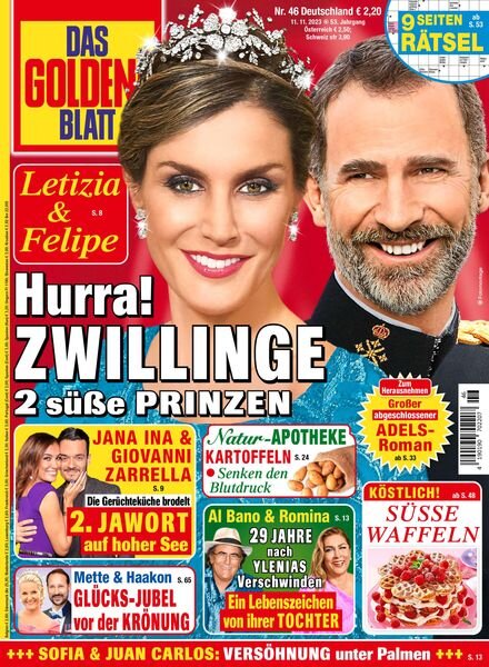 Das Goldene Blatt – 11 November 2023 Cover