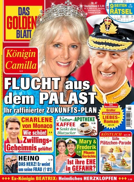 Das Goldene Blatt – 18 November 2023 Cover