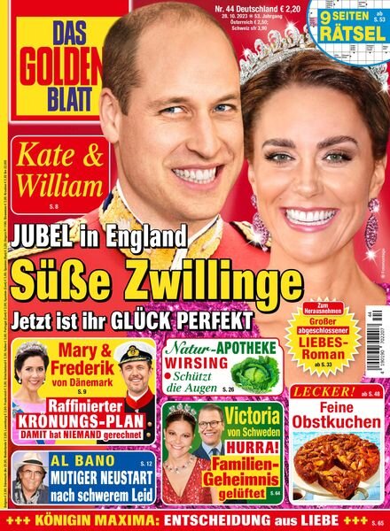 Das Goldene Blatt – 28 Oktober 2023 Cover