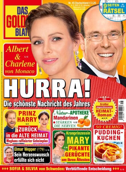 Das Goldene Blatt – 4 November 2023 Cover