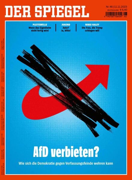 DER SPIEGEL – 11 November 2023 Cover