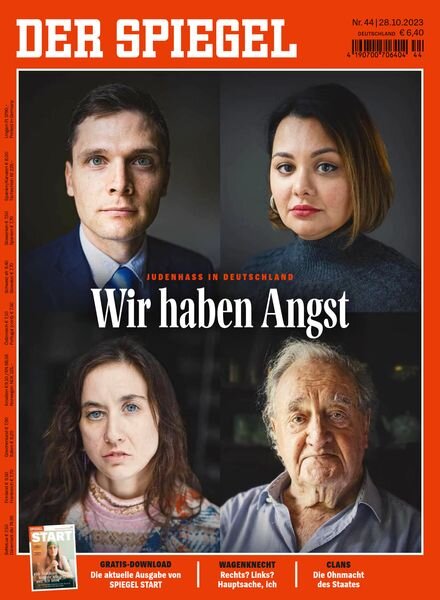 DER SPIEGEL – 28 Oktober 2023 Cover