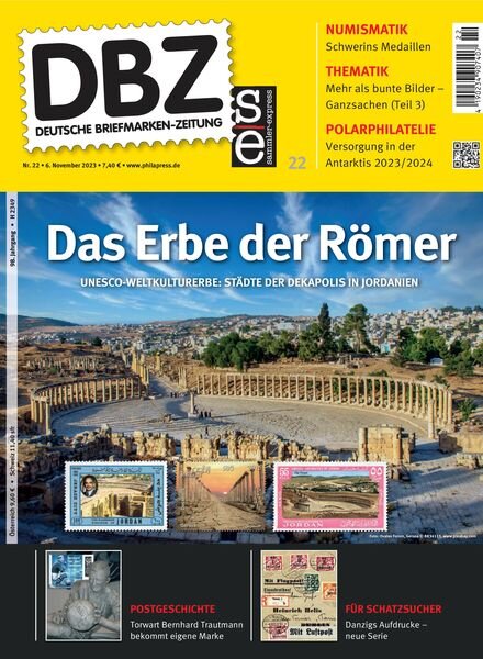 Deutsche Briefmarken-Zeitung – 6 November 2023 Cover