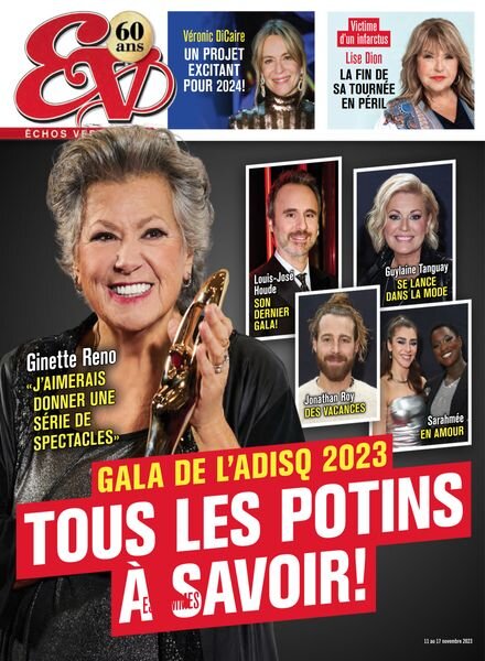 echos Vedettes – 11 Novembre 2023 Cover