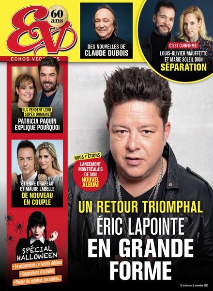 echos Vedettes – 28 Octobre 2023 Cover