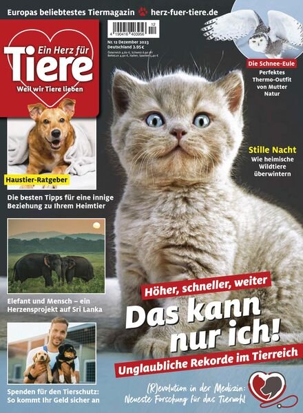 Ein Herz fur Tiere – Dezember 2023 Cover