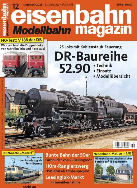 Eisenbahn Magazin – Dezember 2023 Cover