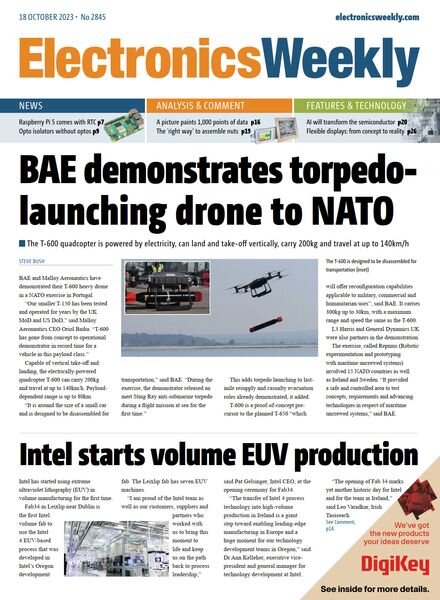 Electronics Weekly – 18 October 2023 Cover