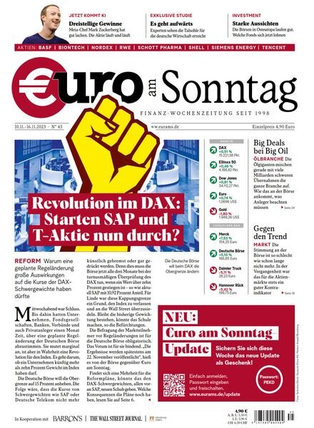 Euro am Sonntag – 10 November 2023 Cover