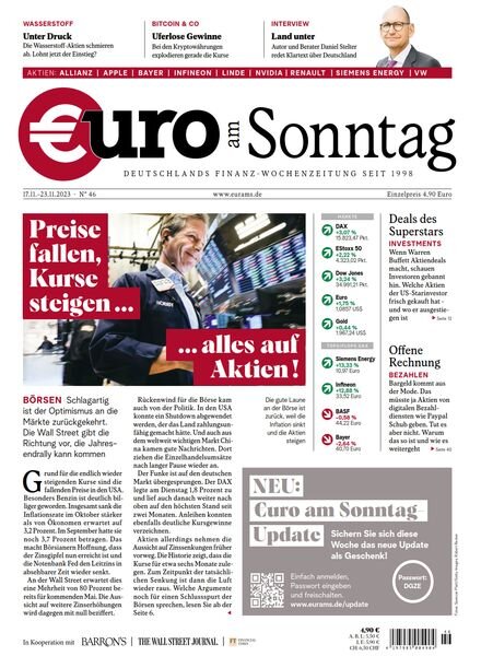 Euro am Sonntag – 17 November 2023 Cover