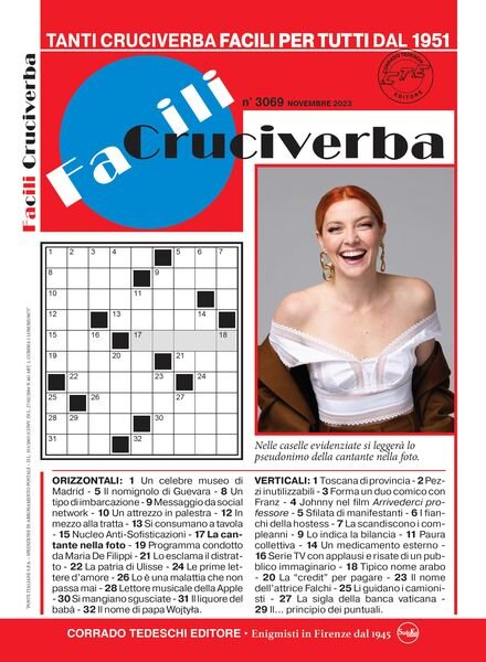 Facili Cruciverba – Novembre 2023 Cover