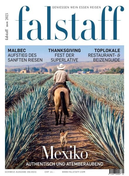 Falstaff Magazin Schweiz – Novembre 2023 Cover