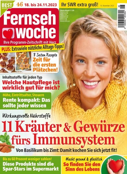 Fernsehwoche – 10 November 2023 Cover