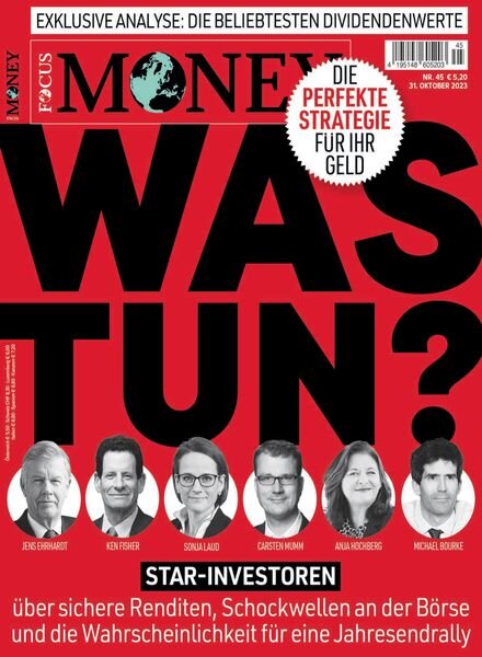 Focus Money – 31 Oktober 2023 Cover