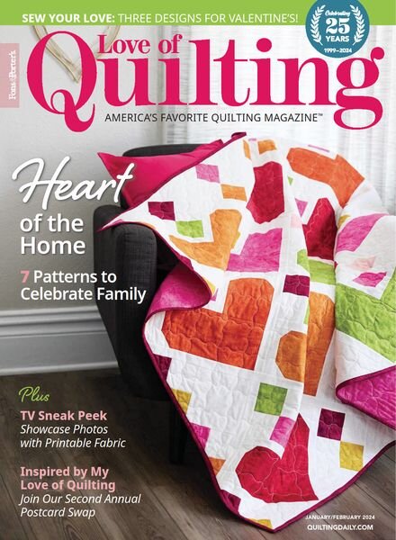 Fons & Porter’s Love of Quilting – January-February 2024 Cover