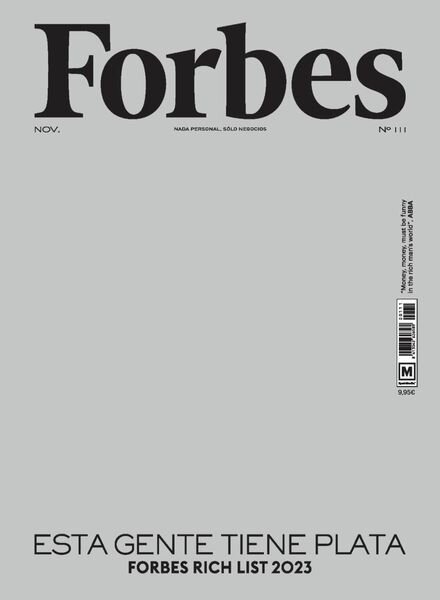 Forbes Espana – Noviembre 2023 Cover