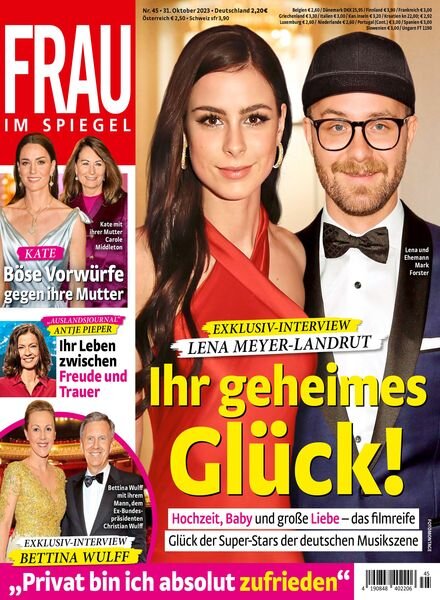 Frau im Spiegel – 31 Oktober 2023 Cover
