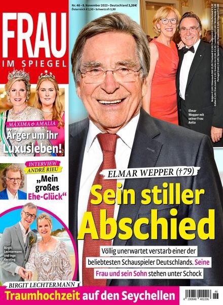 Frau im Spiegel – 8 November 2023 Cover
