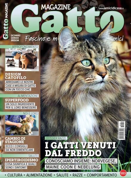 Gatto Magazine – Dicembre 2023 – Gennaio 2024 Cover