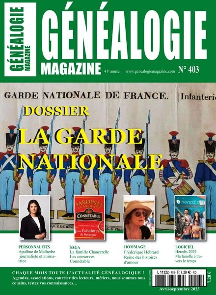 Genealogie – N 403 2023 Cover