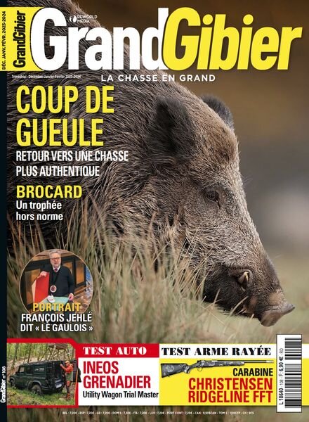 Grand Gibier – Decembre 2023 – Janvier-Fevrier 2024 Cover