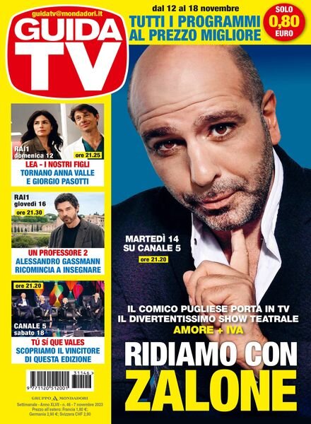GuidaTV – 7 Novembre 2023 Cover