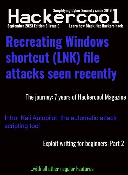 Hackercool – September 2023 Cover