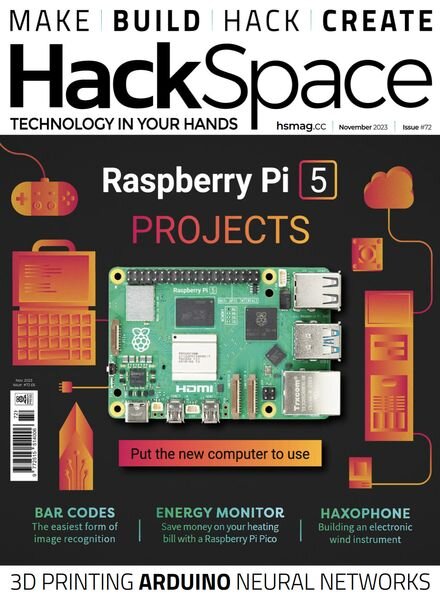 HackSpace – Issue 72 – November 2023 Cover