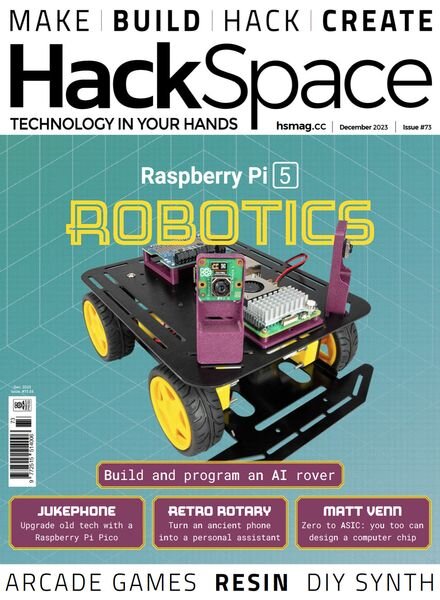 HackSpace – Issue 73 – December 2023 Cover