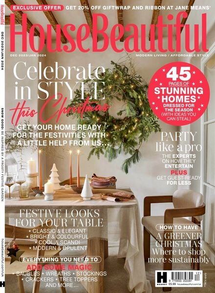 House Beautiful UK – December 2023 Cover