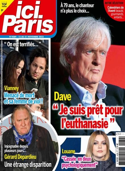 Ici Paris – 15 Novembre 2023 Cover