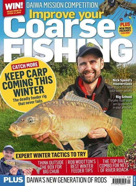 Improve Your Coarse Fishing – Issue 409 – November 21 2023 Cover