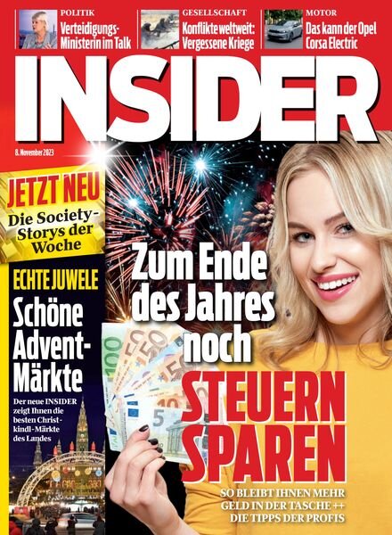 Insider Austria – 8 November 2023 Cover
