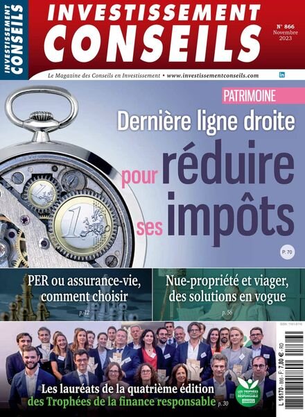 Investissement Conseils – Novembre 2023 Cover