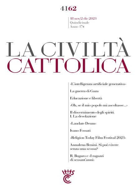 La Civilta Cattolica – 18 Novembre 2023 Cover