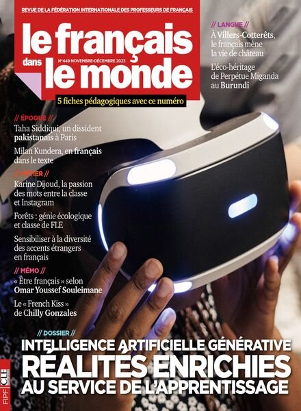 Le francais dans le monde – Novembre-Decembre 2023 Cover