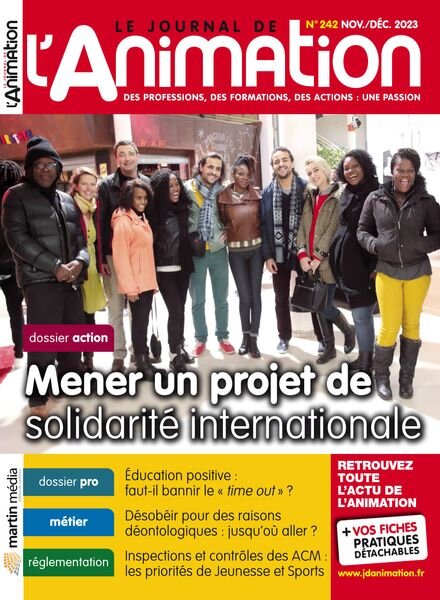 Le Journal de l’Animation – Novembre-Decembre 2023 Cover