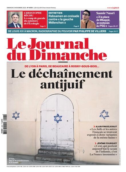 Le Journal du dimanche – 5 Novembre 2023 Cover