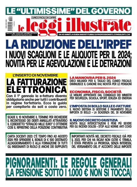 Leggi Illustrate – Novembre 2023 Cover
